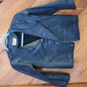 EUC Cleobella Mexicana Black Leather Moto Jacket S